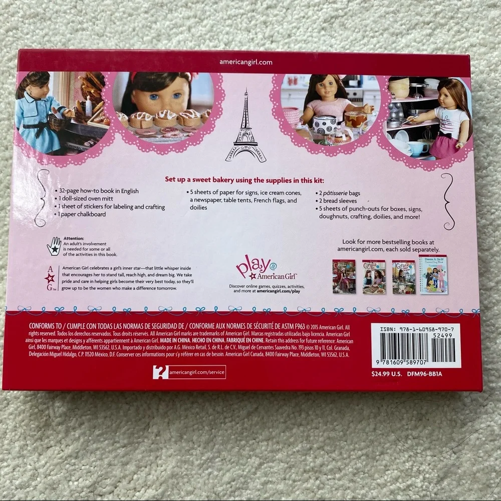 American Girl Baking with Grace Craft Book